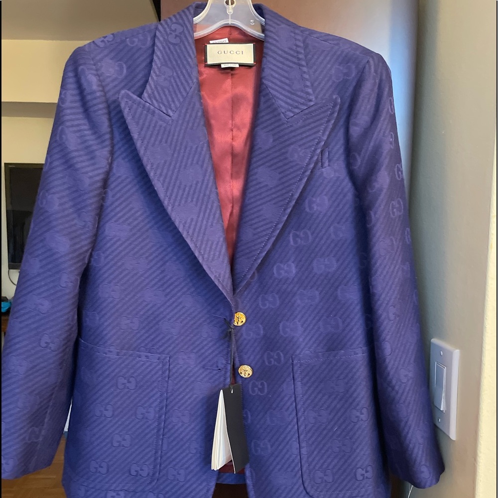 🛑SOLD🛑 GUCCI monogram blazer/jacket Size 44 IT - Picture 3 of 12